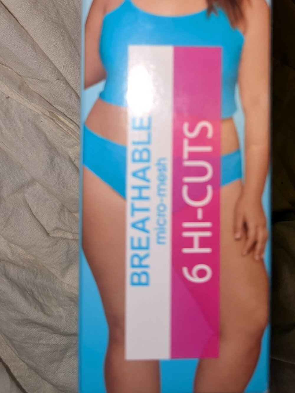 6 Pack Fuit of the Loom Fit for Me Hi Cuts Breathable Micro Mesh Panties 5X - Picture 4 of 5